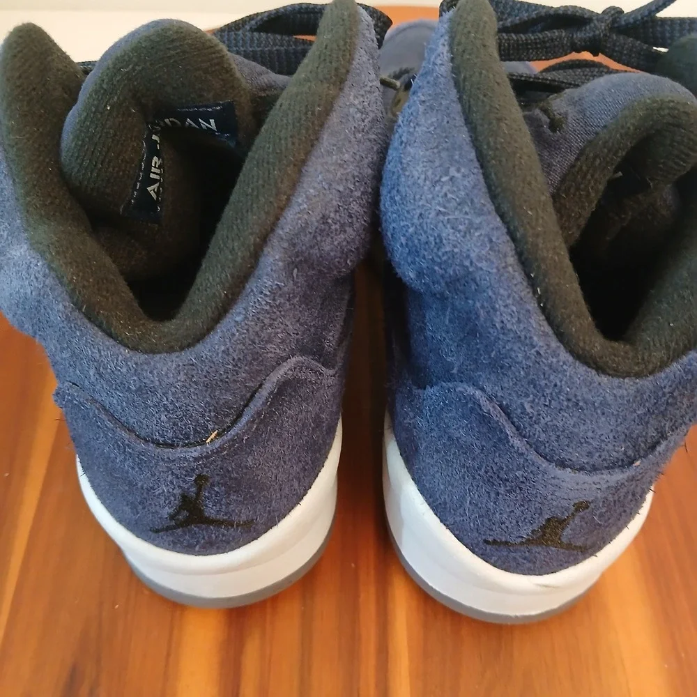 Jordan 5 Retro SE Midnight Navy Kids 6Y Blue Running Shoes Sneakers FN5452-400